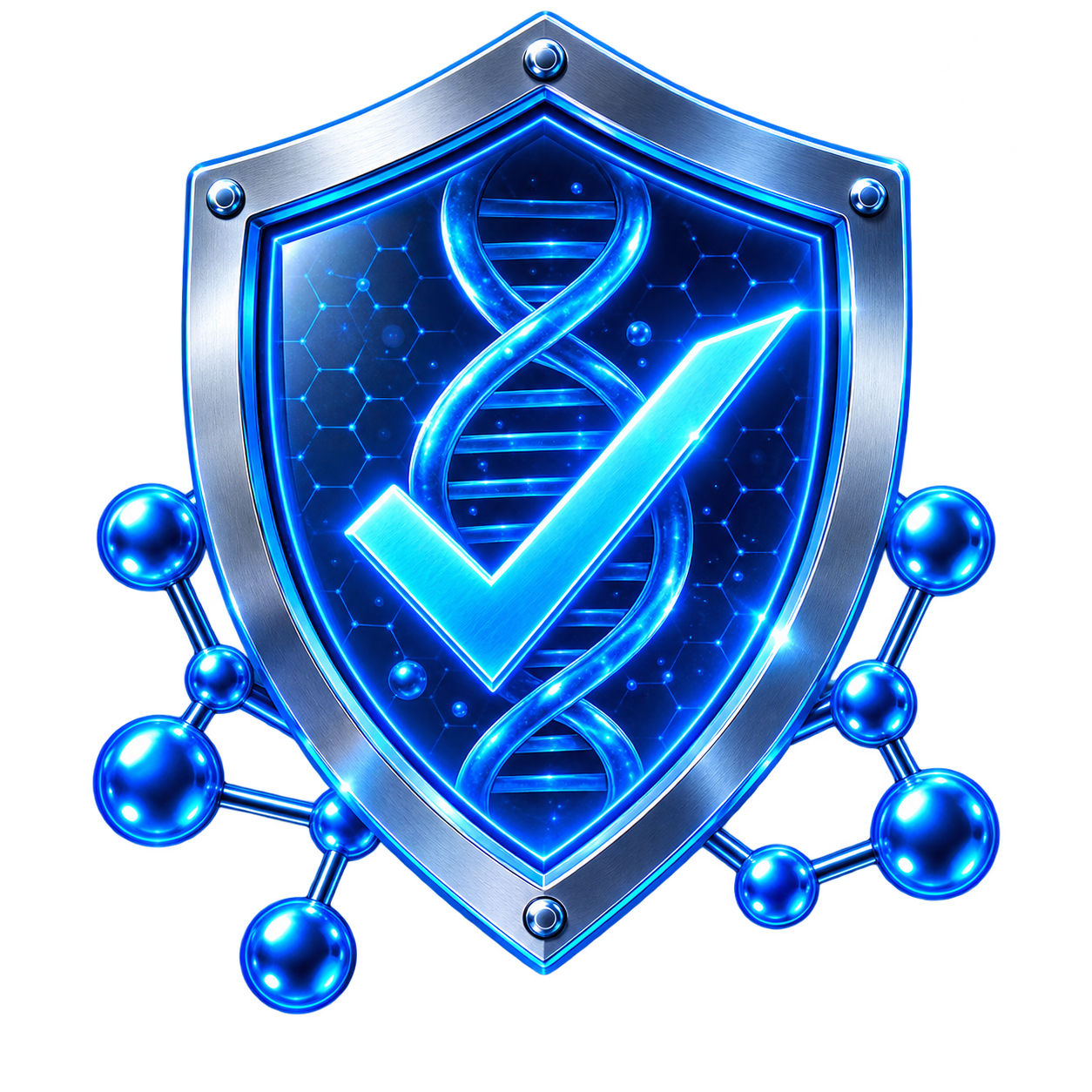 Blue HPLC-UV purity analysis icon for peptide testing